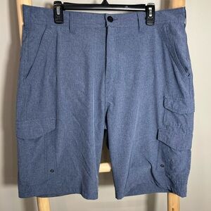 ✨36 Iron Co hybrid outdoor blue Cargo Shorts